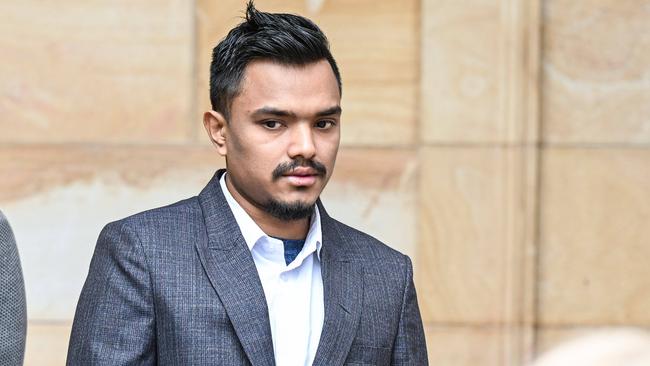 Bhuwani Prasad Khadka leaves the Adelaide Magistrates Court in August 2023. Picture: NCA NewsWire / Brenton Edwards