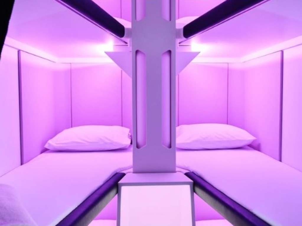 Air NZ’s sleeping pods.