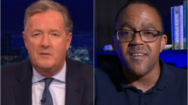 Piers Morgan has butt heads with a Black studies professor Kehinde Andrews. Picture: Piers Morgan Uncensored