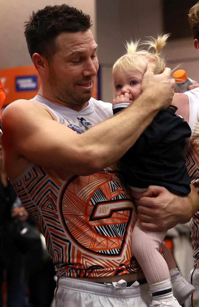 Toby Greene celebrated game 250 in style with a vintage performance. Picture: James Wiltshire/AFL Photos via Getty Images