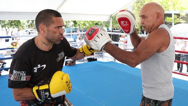 Tony Mundine says he hasn’t seen his son so focused. (Peter Wallis)