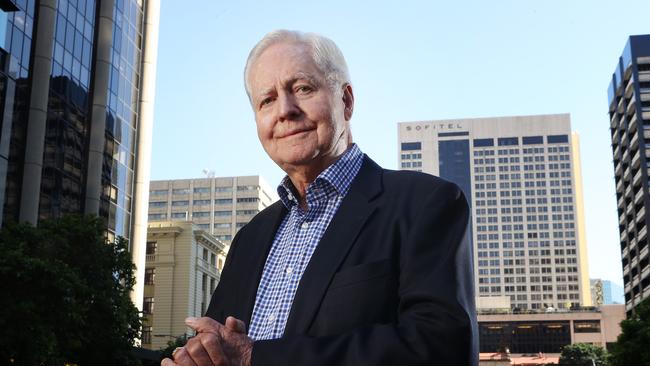 Veteran Queensland developer Kevin Seymour who's currently mentoring his grandkids through their first development The Oxlade, Brisbane. Picture: Liam Kidston