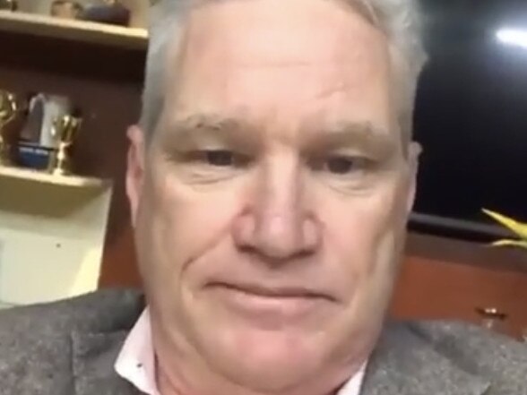 Caption: Dean Jones speaking on a selfie video. Source: Instagram.