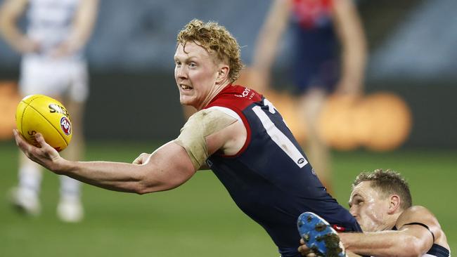 Melbourne midfielder Clayton Oliver has enjoyed an exceptional year. Picture: Getty Images