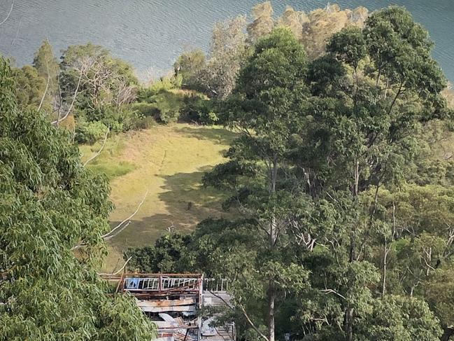 The open space — great for picnics — at 107 Killarney Dr, on Killarney Point. Picture: Manly Daily.