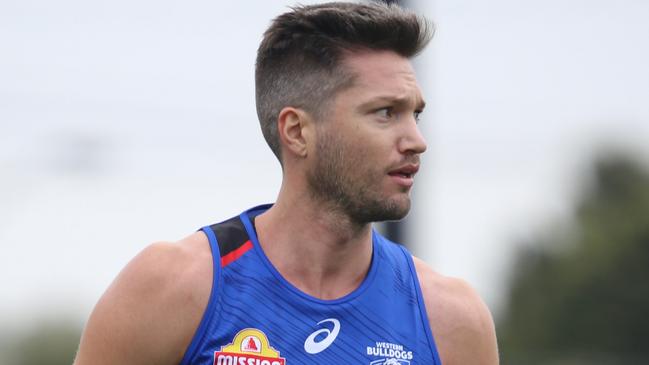 New recruit Stefan Martin steps out for a training session at Whitten Oval on Wednesday, December 16. Picture: WESTERN BULLDOGS