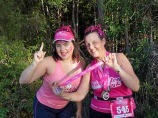 RACE READY: Kate Taylor and Liz Gibson are participating in this year's Triathlon Pink event. Picture: Liz Gibson