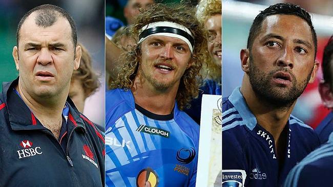 Cheika (L), Cummins (C) and Marshall have grabbed the headlines in 2014.