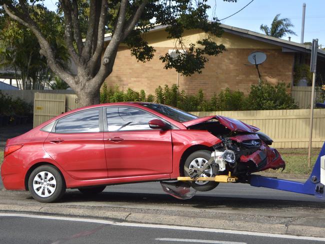 Two stable patients have been transported to Toowoomba Hospital following a two-vehicle crash on the corner of Kitchener Street and James Street at 8.40am.