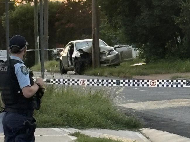 Car crash at Ronald St, Dubbo. Photo: Tijana Birdjan