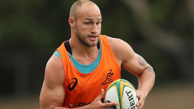 Melbourne Rebels centre Billy Meakes at Wallabies training.