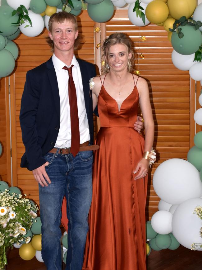 Jayda and guest at the 2023 Burnett State College formal. Image credit: Burnett State College.