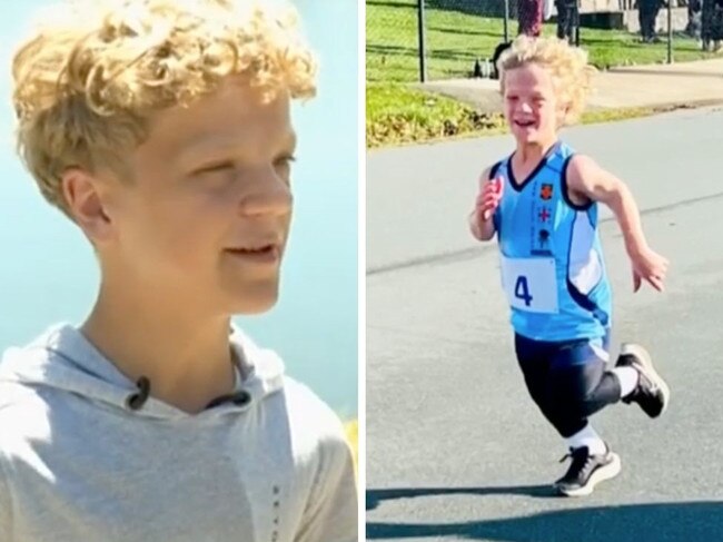 Hugo is a cross country champion, but has been told he can't compete at national trials this year. Picture: 7NEWS