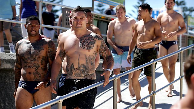 Sydney Roosters NRL Fans Grunge Polynesian Tattoo Summer Gift