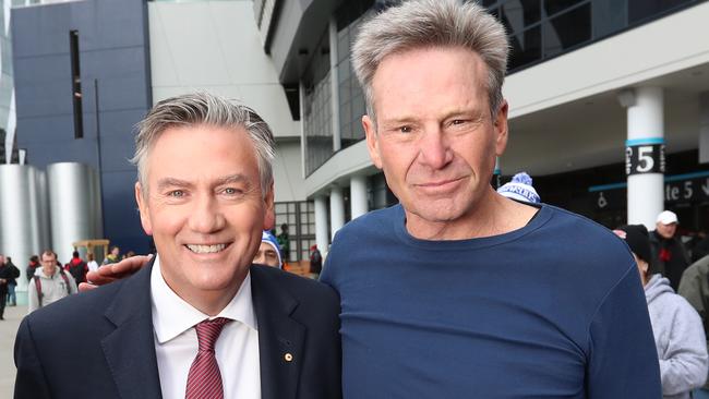 Eddie McGuire and Sam Newman. Picture: Alex Coppel.