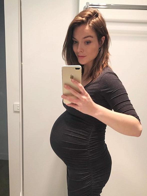 At 33 weeks. Picture: Instagram