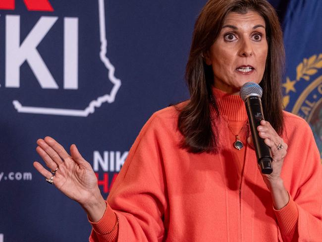 Republican presidential candidate Nikki Haley hopes to improve her chances in next week’s New Hampshire primary. Picture: Spencer Platt (Getty Images via AFP)