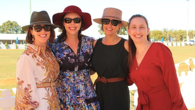 POP UP POLO BUNDABERG 2021: Kate Aplin, Natasha Johnson, Sarah Ferguson and Danielle Skerman at the polo.