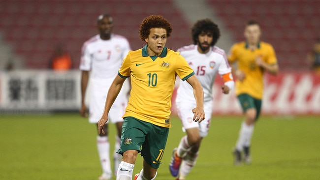 Amini has been capped eight times by the Socceroos. Picture: Getty Images