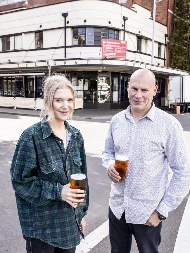 Staff member Nyah Clarke and Licensee Ian Vaughan. Picture Eddie Safarik