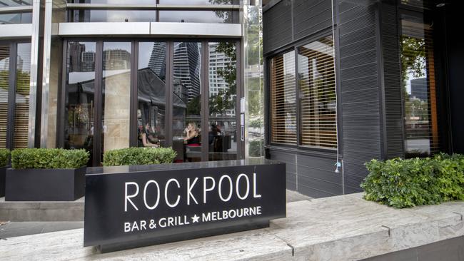 Melbourne’s Rockpool Bar &amp; Grill in Southbank is one venue which had its exposure times updated. Picture: David Geraghty