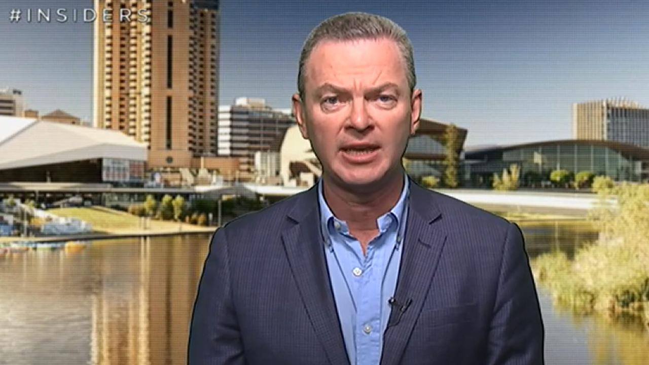 Christopher Pyne on Insiders today. Picture: ABC