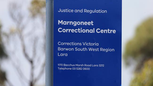 A tennis balls was tossed into the medium-security Marngoneet Correctional Centre in a bizarre attempt to smuggle drugs inside.