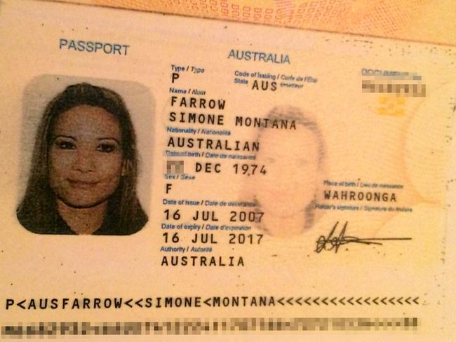 Simone Farrow’S passport was seized during raids.