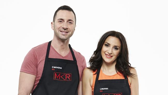 Carmine and Lauren were the designated villains of MKR in 2016, and she said the experience wasn’t worth it. Picture: Channel 7