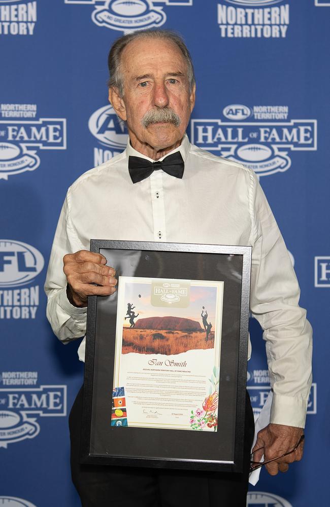 Ian Smith at the 2023 AFLNT Hall of Fame. Picture: Pema Tamang Pakhrin