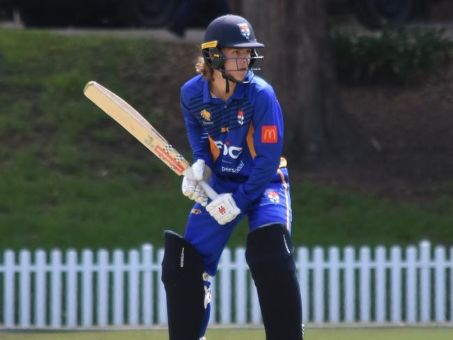 Archie O'Hara. Picture: Sean Teuma. AW Green Shield round two. Sydney University vs Bankstown at Sydney Uni No 1 Oval, 19 December 2024