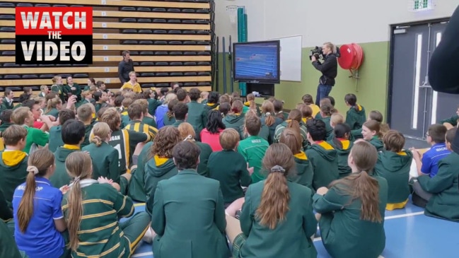 Students at Ariane Titmus' old school go wild as she wins gold at the Tokyo Olympics 2021