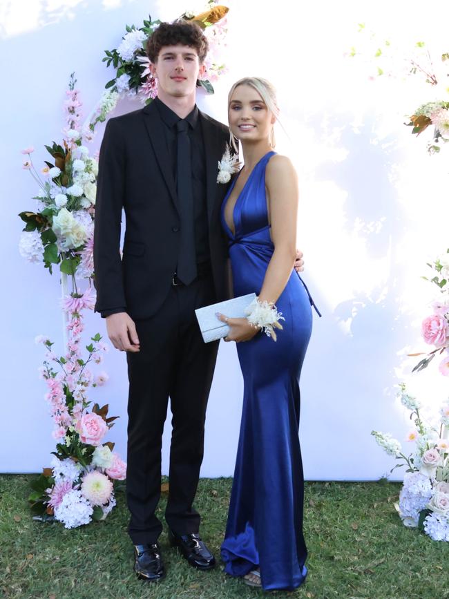 Ashbi and formal partner at the 2024 St Ursula's College formal.