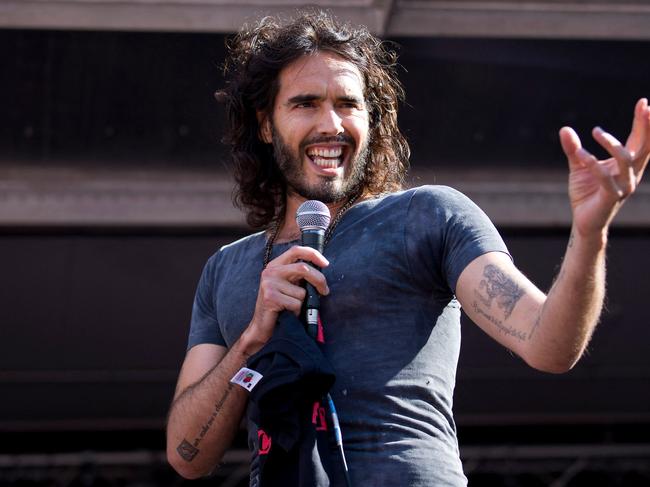 Brand gained international recognition as the husband of pop star Katy Perry, but is better known in the UK for his controversial comedy routines, as well as TV and radio appearances in the early 2000s. Picture: AFP
