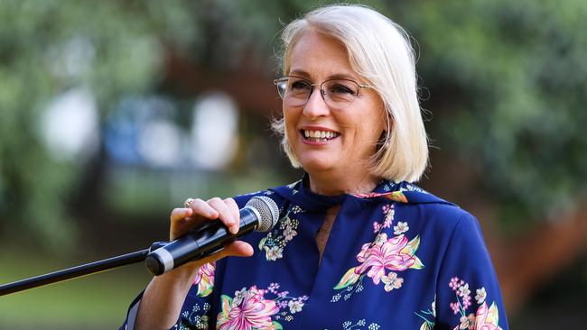 Melbourne’s Lord Mayor Sally Capp has been forced to defend a planned taxpayer-funded trip to Singapore that will centre on its approach to graffiti. Picture: Getty Images