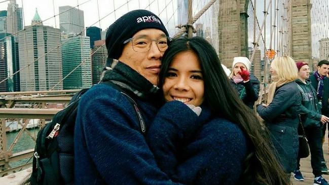 Nicola Teo with her neurosurgeon father, Charlie Teo. Picture: Facebook