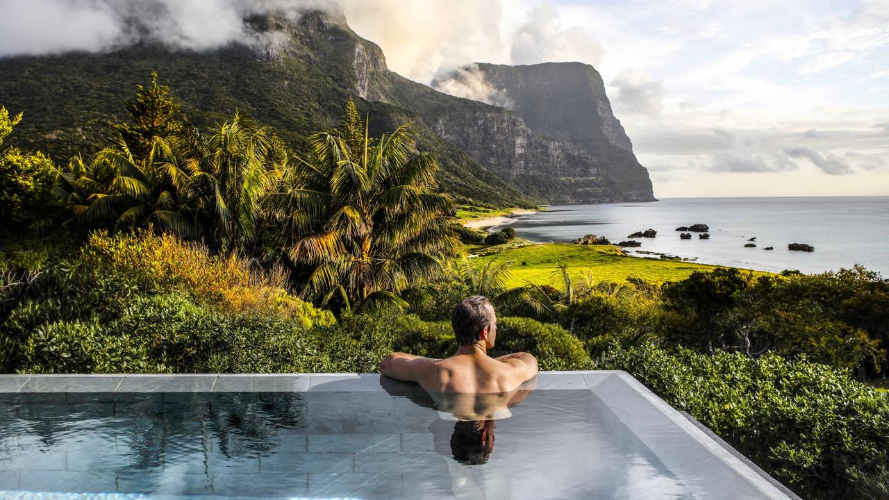 Capella Lodge on Lord Howe Island looks like a scene you’d find in Hawaii.