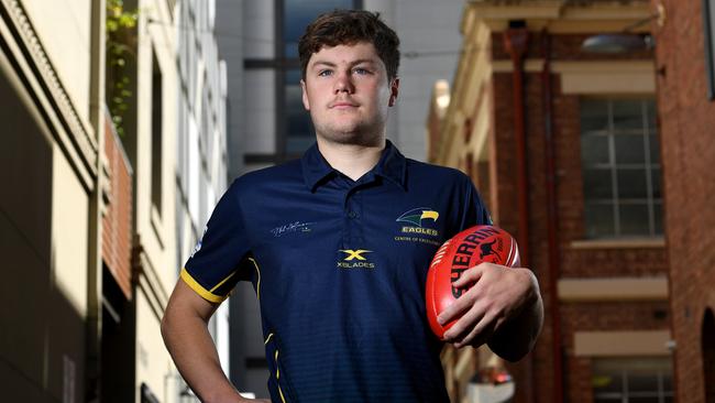 Eagles ball-magnet and top SA draft prospect Harry Schoenberg. Picture: Tricia Watkinson