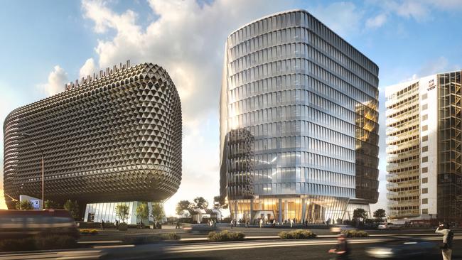 Artist’s impression of the SAHMRI II proton therapy centre. Picture: Supplied