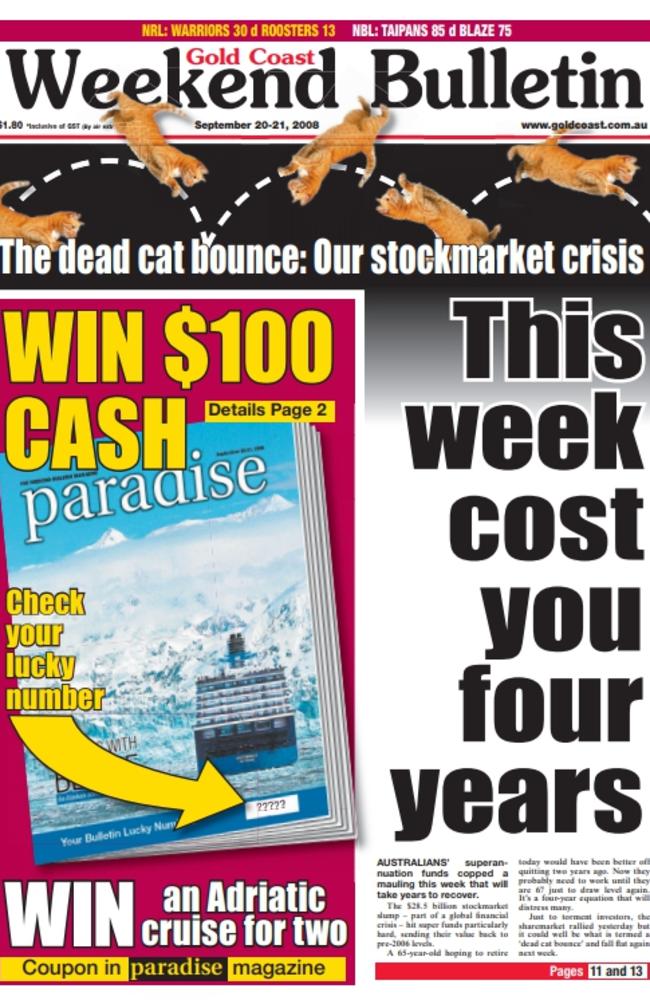 Gold Coast Bulletin, Saturday September 20, 2008