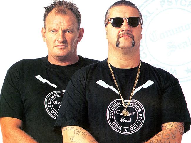 Mark “Chopper” Read and Mark “Jacko” Jackson became fast friends before a falling out. Picture: Supplied