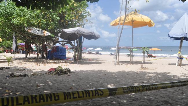 The couple allegedly tried to hail a local motorbike taxi driver near Kuta Beach.
