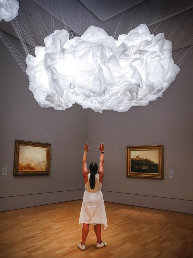 Cecilie Bendixen’s cloud formations. Picture: David Caird