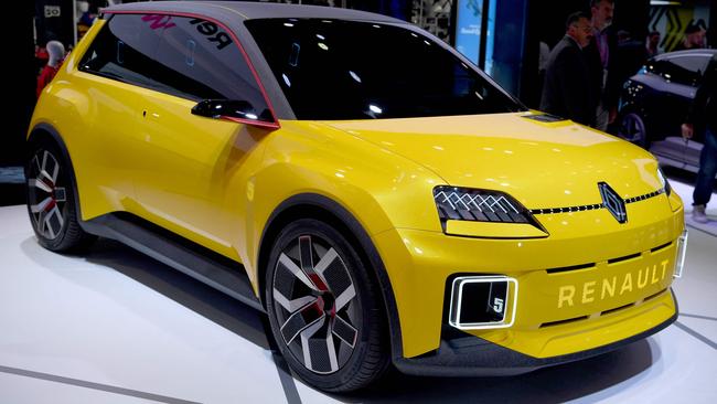 The Renault 5 concept is presented on the first day of the Paris motor show. (Picture: Eric Piermont/AFP).