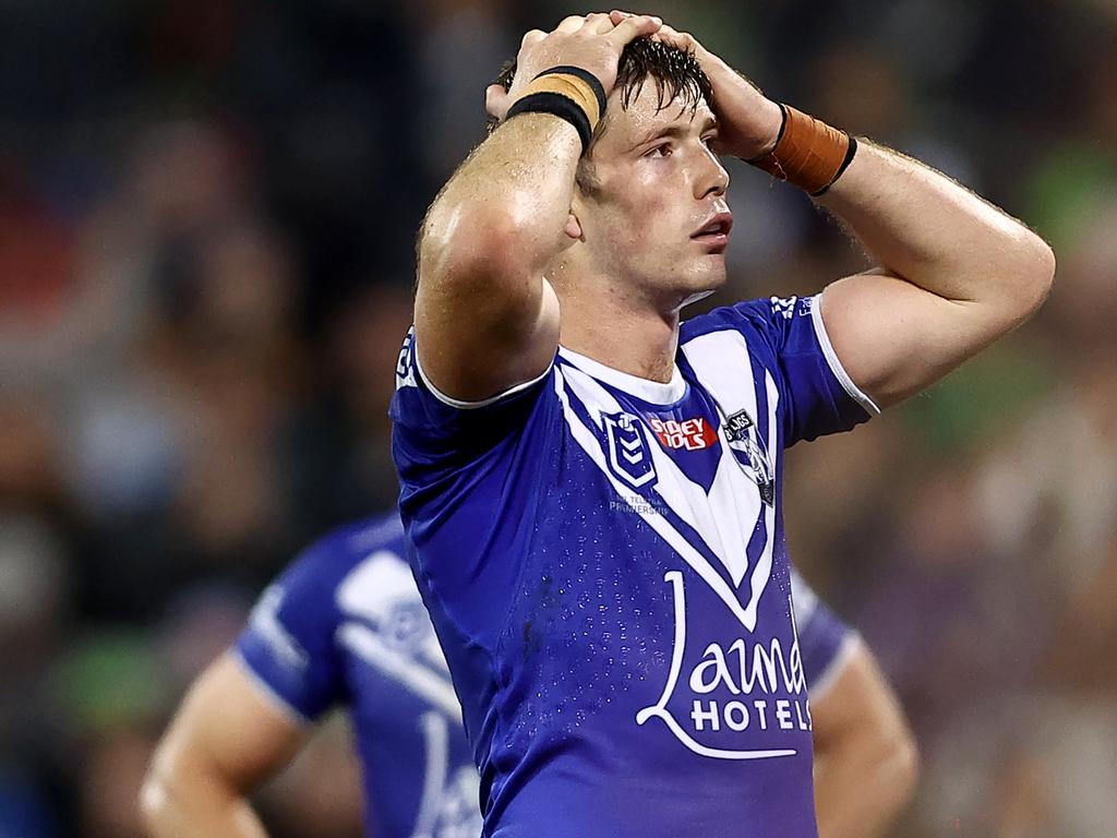 Harrison Edwards of the Bulldogs will be heading north to the Cowboys. Picture: Jeremy Ng/Getty Images