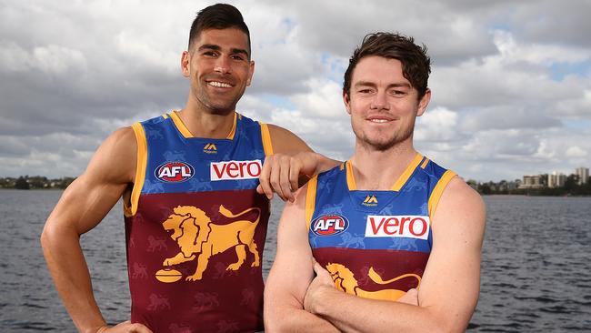 Brisbane recruits Marcus Adams and Lachie Neale.