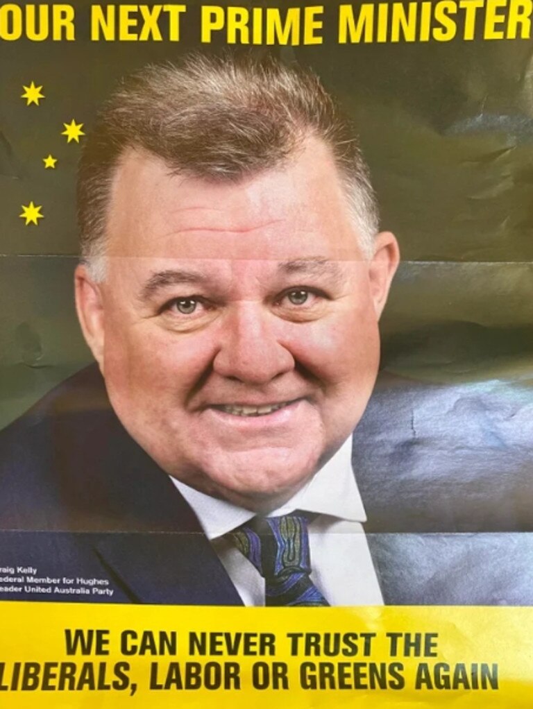 Craig Kelly United Australia Party “Our next Prime Minister” ad.