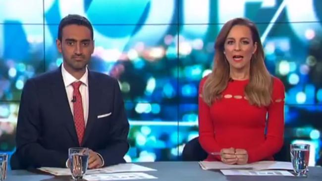 Not going anywhere. Waleed Aly and Carrie Bickmore are staying with The Project. Picture: Channel 10