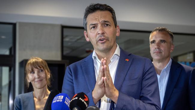Education Minister Blair Boyer says schools should not be reluctant to hire security guards if needed. Picture: Emma Brasier