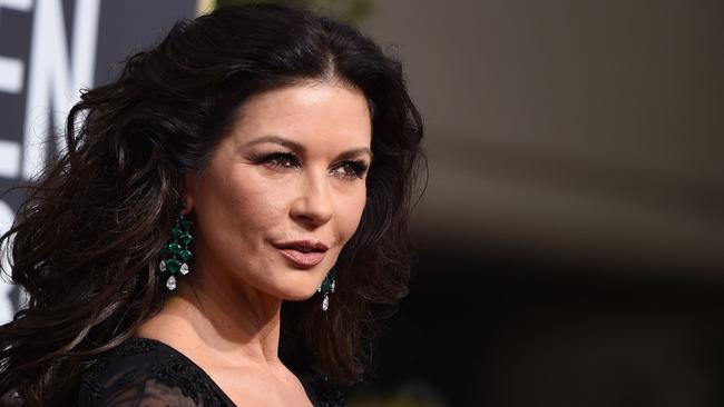 Catherine Zeta-Jones at the 2018 Golden Globe Awards. Picture: AFP